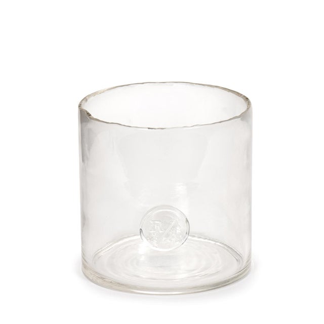 2020s Regina Andrew Monogram Glass Votive Large, Clear For Sale - Image 5 of 5
