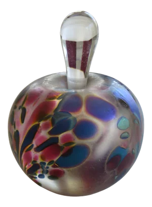 Maytum Studio Vintage Art Glass Perfume Bottle 1993 Made by Rizk