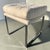 Milo Baughman Style Chrome Upholstered Stool For Sale - Image 11 of 14
