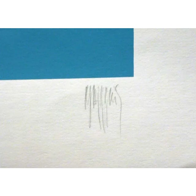 Impressionist Mark King "Asea" Sailing Sailboat Hand Signed Limited Edition Serigraph For Sale - Image 3 of 5