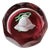 Paperweight Christmas Bells Glass 1977 Signed Vintage Perthshire For Sale
