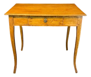 French 19th Century Louis XV Fruitwood Writing Table or Side Table