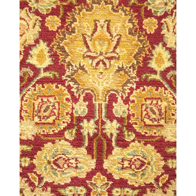 Traditional Mogul, One-of-a-Kind Hand-Knotted Area Rug in Purple, 4' 7" x 6' 10" For Sale - Image 3 of 8