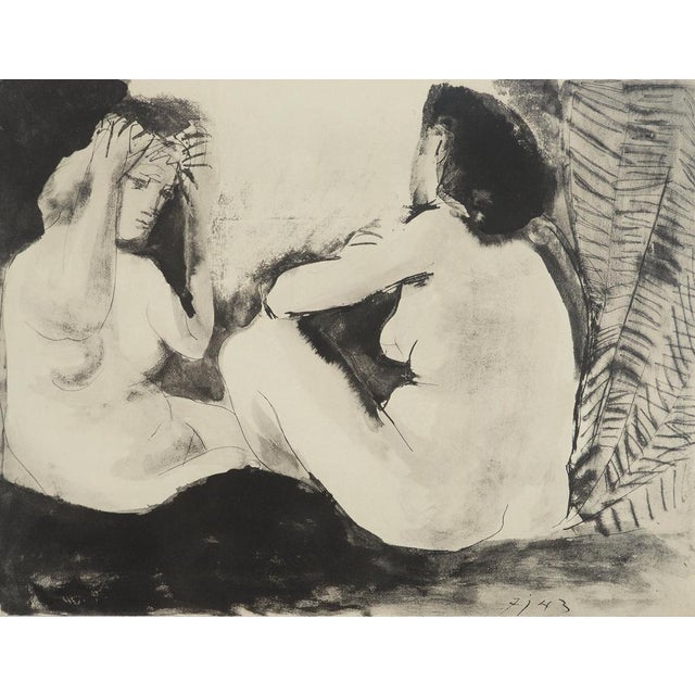 Pablo Picasso, Seated Nude Women, Lithograph and Stencil For Sale - Image 6 of 6