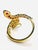 Bochic “Orient” Vintage Serpent Fancy Sapphire & Ruby Bangle - 18K Gold & Silver For Sale In New York - Image 6 of 14