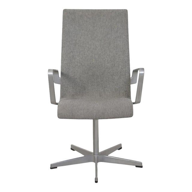 Oxford Chair in Grey Fabric by Arne Jacobsen, 2006 For Sale