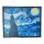 "A Tribute to Van Gogh's Starry Night" Contemporary Post-Impressionist Landscape Painting by Linda McDonough, Framed For Sale