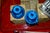 Ceramic Rimini Blue Ceramic Candlesticks by Aldo Londi for Bitossi, Italy, 1960, Set of 2 For Sale - Image 7 of 8
