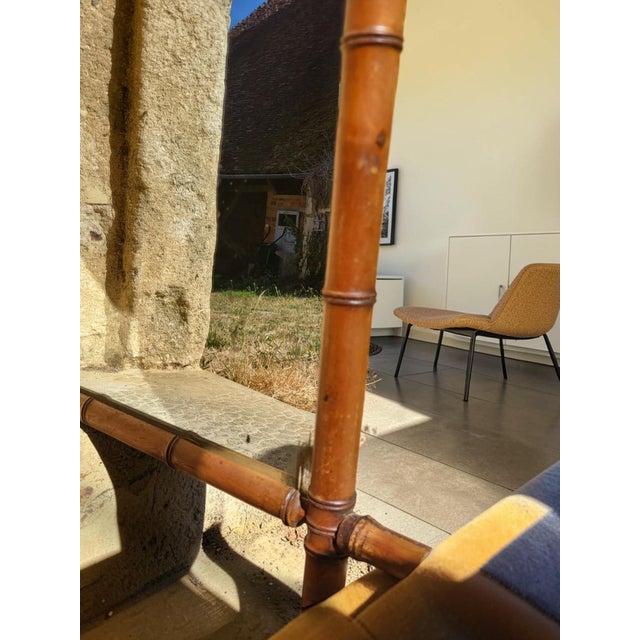 20th Century Mirror in Turned Wood in the style of Bamboo, 1890s For Sale - Image 3 of 7