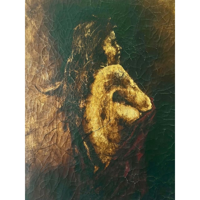 Illustration Vintage Painting of Female Nude Figure For Sale - Image 3 of 12