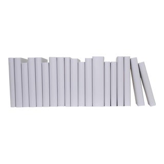 Decorative Books - Cloud Gray Paper Wrapped Books - Grey Books By The Foot For Sale