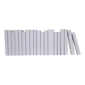 Decorative Books - Cloud Gray Paper Wrapped Books - Grey Books By The Foot