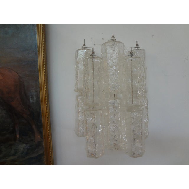 Pair Of Murano Glass Sconces By Toni Zuccheri For Venini. This beautiful pair of Italian mid century sconces have been...