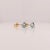 Modern Aquamarine Martini Solitaire Stud Earrings in Solid 14k Gold - 2 Pieces For Sale - Image 3 of 5