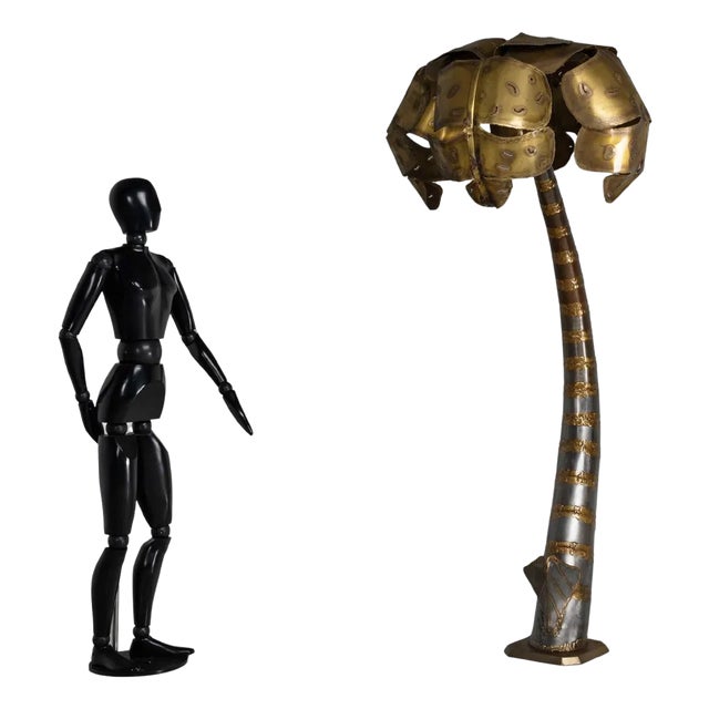 Palm Tree Floor Lamp in the style of Maison Jansen, 1970s For Sale