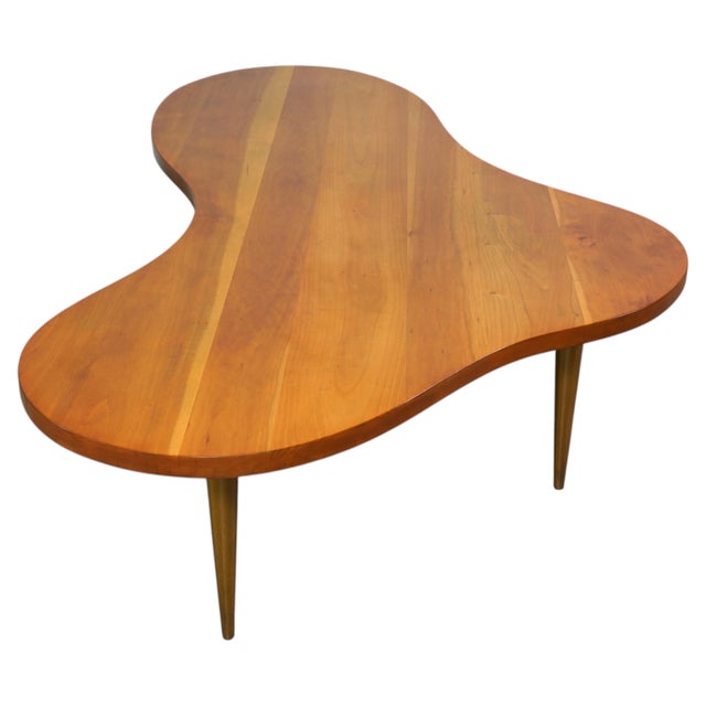 1950s Freeform Walnut Brass Coffee Table, Model 1759 by t.h. Robsjohn-Gibbings, 1950s For Sale - Image 5 of 18