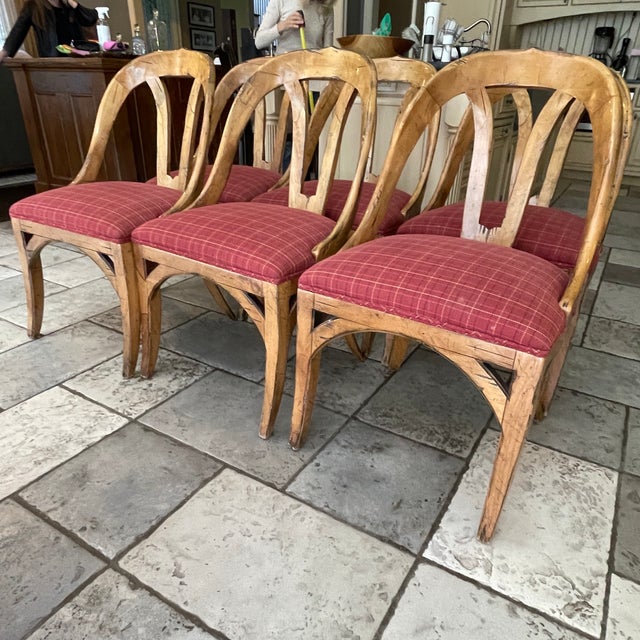 Arched Back Dining Chairs Set of 6 Chairish