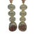 Pair of Murano Green Glass Lamps For Sale