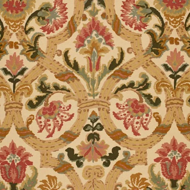 Contemporary Sample - Schumacher Halstead Fabric in Rose & Gold For Sale - Image 3 of 3