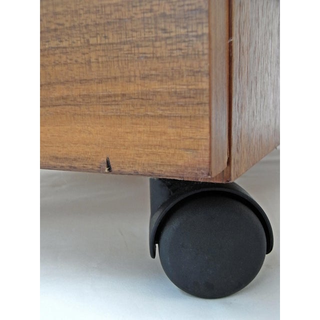 Drawer Unit in Walnut with 5 Castors from Nocciola, Germany 1970s For Sale - Image 11 of 16