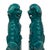 Vintage Chinese Porcelain Green Foo Dog Figurines - A Pair For Sale - Image 11 of 13