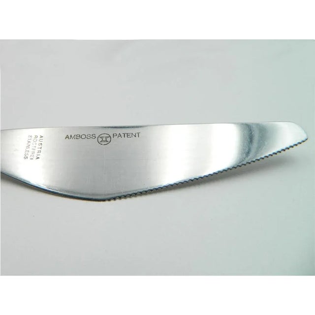 Stainless Steel Model 2070 Cutlery for Six by Helmut Alder for Amboss Austria, Set of 46 For Sale - Image 4 of 10