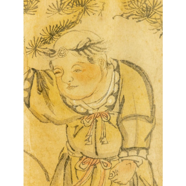 17th or 18th Century Chinese Watercolor on Paper Painting For Sale - Image 4 of 8