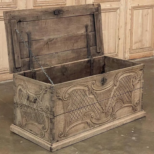 Wood 18th Century Country French Trunk For Sale - Image 7 of 13