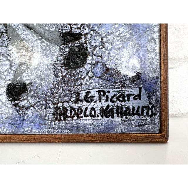 Modernist Ceramic Wall Panel by J.G. Picard, Vallauris, France, 1960s For Sale - Image 6 of 13