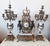 Lancini Clock with Louis XVI Style Candlesticks, 1940s, Set of 3 For Sale - Image 11 of 18