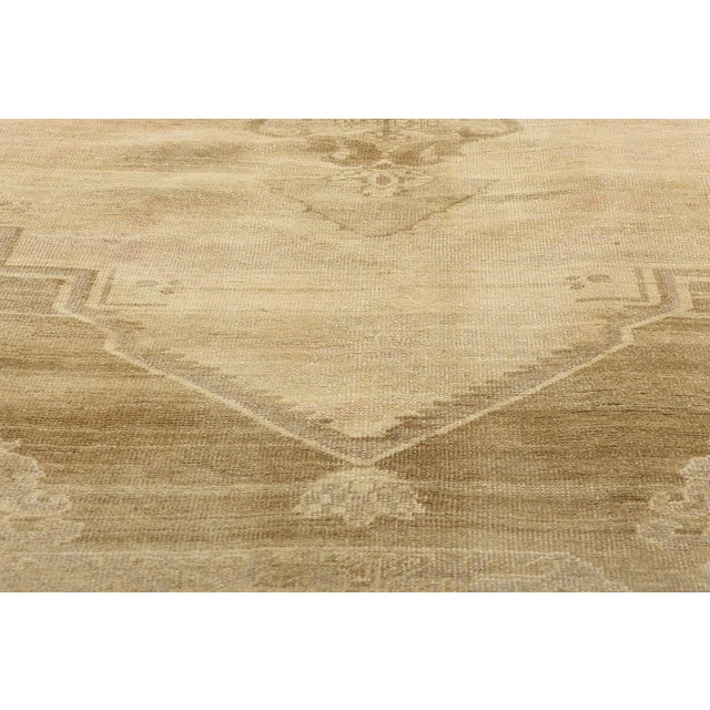 Early 20th Century Vintage Turkish Oushak Rug - 06'06 X 10'11 For Sale - Image 5 of 10