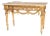 Antique Continental Louis XVI Style Gilt Wood Marble Top Console Table For Sale