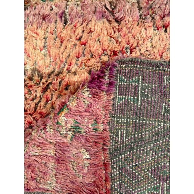 Vintage Beni M’Guild Moroccan Rug – Large Blush and Terracotta Handwoven Wool Carpet For Sale - Image 12 of 12
