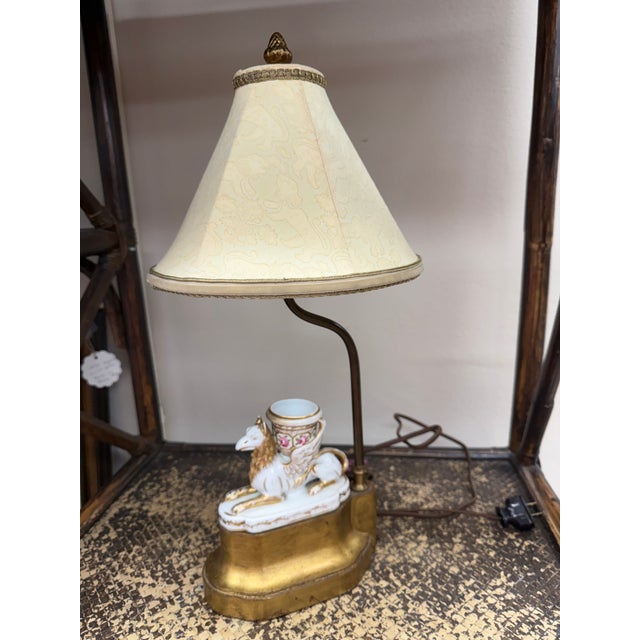 1940s Small Vintage Italian Agostinelli Griffin Lamp, Early 20th C For Sale - Image 5 of 7