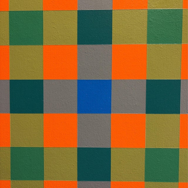 Paolo Minoli, Analytical Work Program 6A, 1974, Acrylic on Panel, Set of 2 For Sale - Image 6 of 11