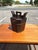 Mid-Century Modern Early 20th Century Mid-Century Modern Hand-Carved Teapot Caddy With Brass Hardware For Sale - Image 3 of 12