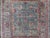 Red Antique Persian Tabriz Rug With Blue Field, Pictorial Medallions Accents of Red For Sale - Image 8 of 16
