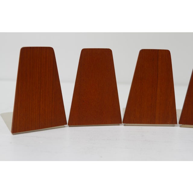 Mid-Century Teak Bookends by Kai Kristiansen for FM, 1960s, Set of 6 For Sale - Image 10 of 18