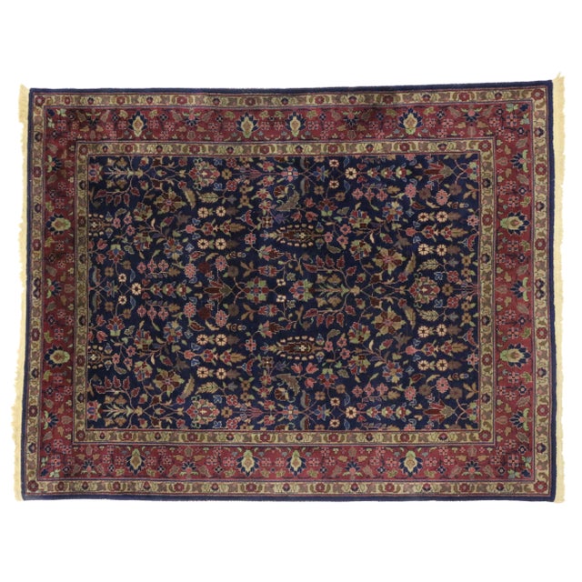 Early 20th Century Antique Indian Area Rug -8' X 10'1" For Sale In Dallas - Image 6 of 6