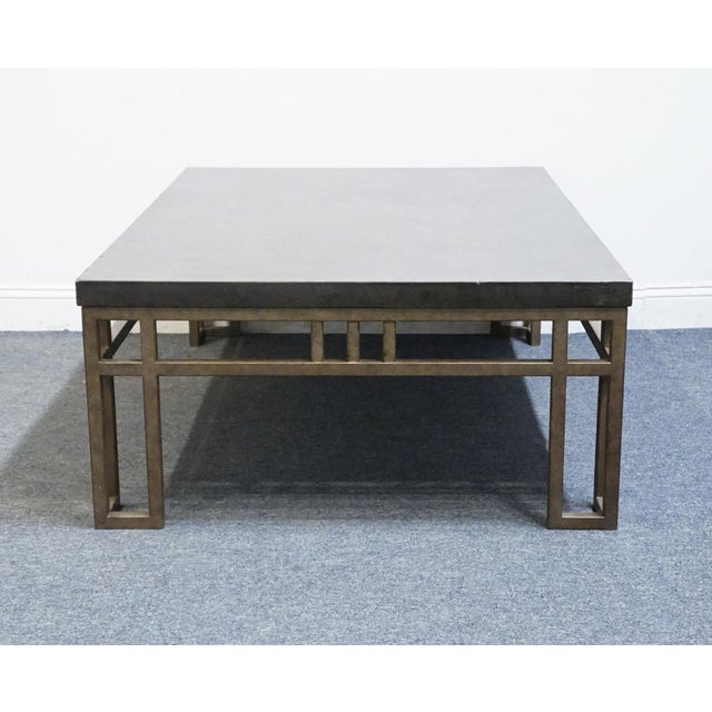 Gray Lexington Furniture Cypress Point Tommy Bahama Monterea Travertine 56" Accent Coffee Table 561-943 For Sale - Image 8 of 9