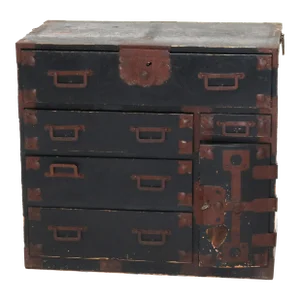 Antique 18th Century Chinese Tea Cabinet with Bronze Hardware Circa 1790
