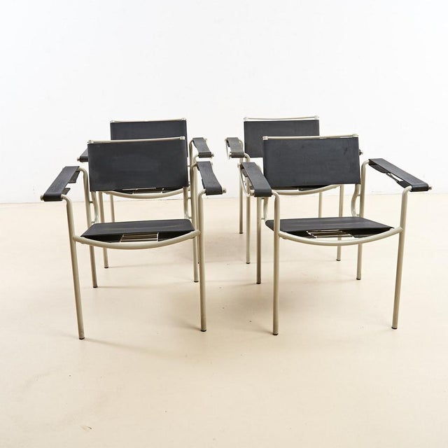 Model 109 Armchairs attributed to Giandomenico Belotti for Alias, Italy, 1980s, Set of 4 For Sale - Image 10 of 10