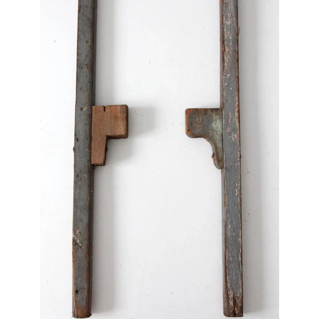 Early 20th Century Vintage Wood Stilts - a Pair For Sale - Image 5 of 8
