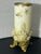 Gemstone Fine Antique c.f. Monroe Wave Crest "Opal Ware" Hand-Painted Cylinder Vase in Ornate Gilt Ormolu Mount For Sale - Image 7 of 7