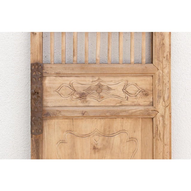 Antique Rustic Tea House Bleached Door For Sale - Image 4 of 11