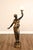 Late 20th Century Neoclassical Style Pair Of Bronze Figural Torchere Floor Lamps For Sale - Image 4 of 18