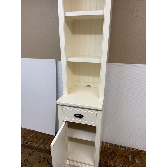 Pottery Barn Aubrey Storage Shelf With Cabinet, Dutch White For Sale In San Francisco - Image 6 of 12