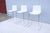 White Italian Lievore Altherr Molina for Arper Stackable Catifa Bar Stools, Set of 3 For Sale - Image 8 of 18