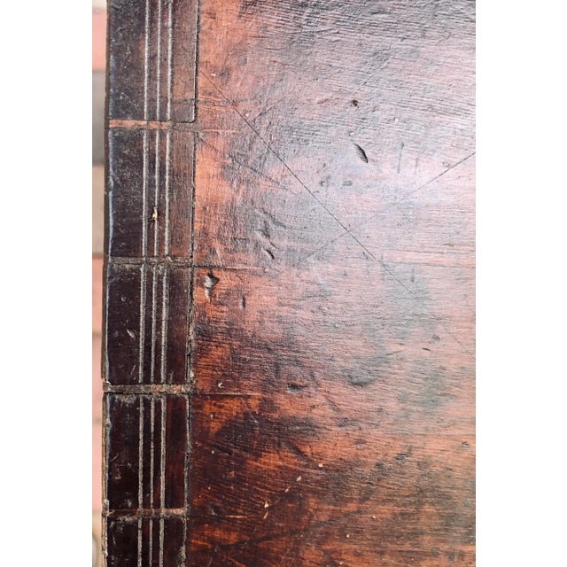 19th C. Small Carved Wooden Coffer For Sale - Image 11 of 13