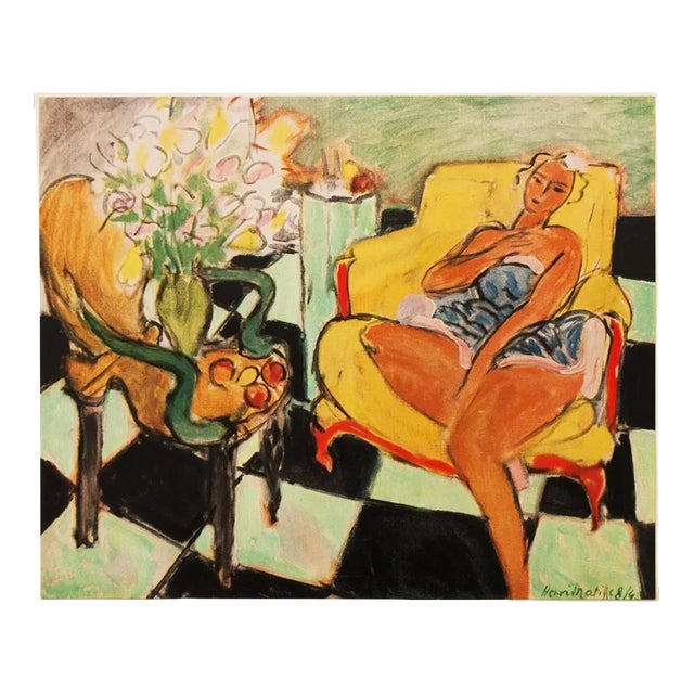 1946 After Henri Matisse "Dancer Seated on a Chair", First Edition Period Parisian Lithograph For Sale